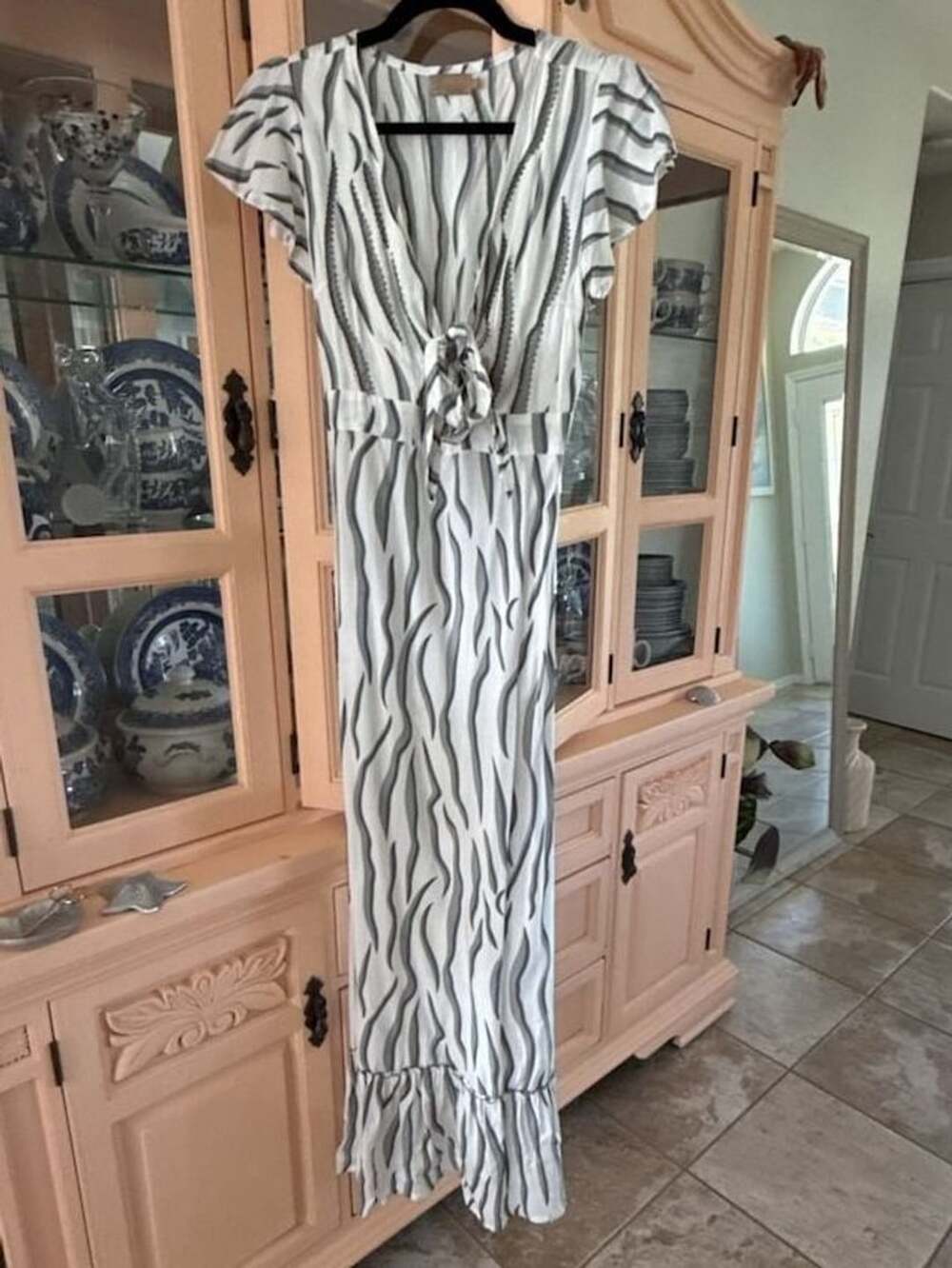 Skemo Zebra Maxi Dress Size S
